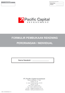 formulir pembukaan rekening - Pacific Capital Investment