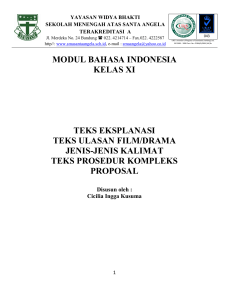 modul bahasa indonesia kelas xi teks eksplanasi