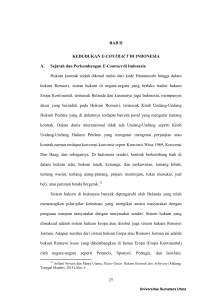 25 BAB II KEDUDUKAN E-CONTRACT DI INDONESIA A. Sejarah