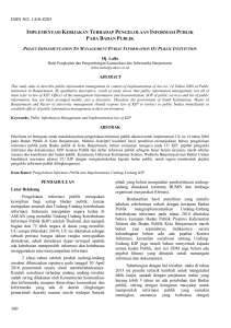 ISSN NO. 1410-8283 160 - Jurnal Penelitian Pers dan Komunikasi