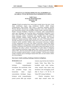 2014 Volume 1 Nomor 1, Oktober ISSN 2406-8691