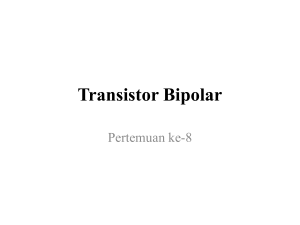 Transistor Bipolar Pert. 8