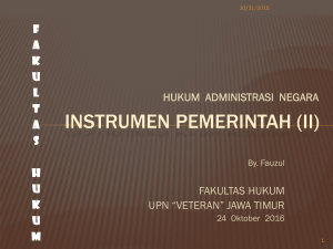 instrumen pemerintah - E-learning UPN JATIM