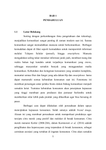 1 BAB 1 PENDAHULUAN 1.1 Latar Belakang Seiring dengan