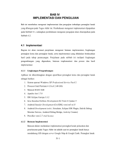 BAB IV IMPLEMENTASI DAN PENGUJIAN