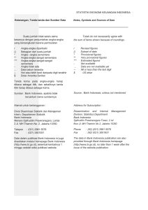 STATISTIK EKONOMI KEUANGAN INDONESIA Keterangan, Tanda