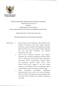 peraturan menteri perhubungan republik indonesia nomor pm 88
