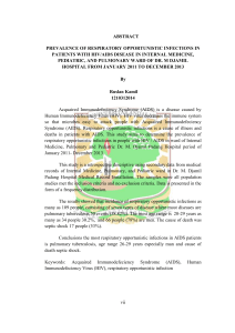 vii ABSTRACT PREVALENCE OF RESPIRATORY