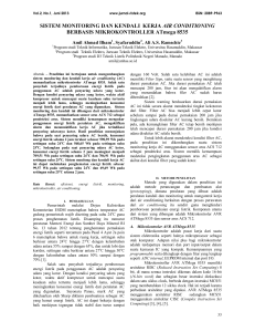 SISTEM MONITORING DAN KENDALI KERJA AIR CONDITIONING