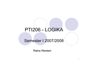 PTI206 - LOGIKA