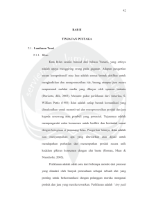 42 BAB II TINJAUAN PUSTAKA 2.1. Landasan Teori 2.1.1. Iklan