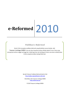 e-Reformed 2010 - SABDA
