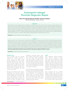 Eosinopenia sebagai Penanda Diagnosis Sepsis