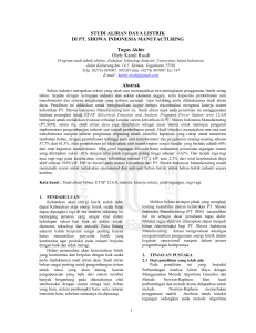 STUDI ALIRAN DAYA LISTRIK DI PT. SHOWA INDONESIA