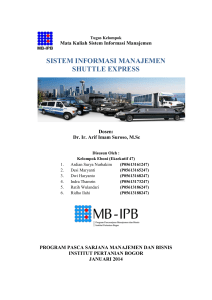 sistem informasi manajemen shuttle express