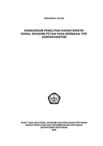 proposal konsorsium 2008 - Pusat Sosial Ekonomi dan Kebijakan