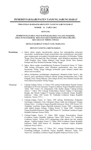 Perda No. 21. KEC. T.. - Pemerintah Kabupaten Tanjung Jabung Barat