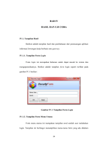 bab iv hasil dan uji coba - potensi utama repository