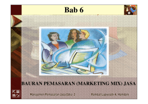 BAURAN PEMASARAN (MARKETING MIX) JASA