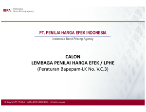 CALON CALON LEMBAGA PENILAI HARGA EFEK / LPHE