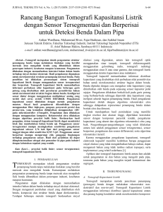 Rancang Bangun Tomografi Kapasitansi Listrik dengan Sensor