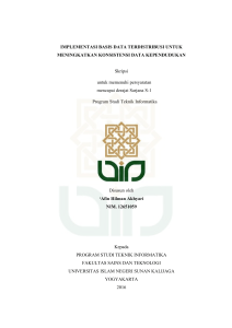 IMPLEMENTASI BASIS DATA TERDISTRIBUSI UNTUK