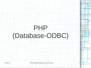PHP (Database