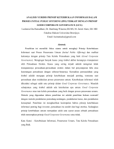 analisis yuridis prinsip keterbukaan informasi dalam proses