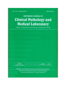 this PDF file - indonesian journal of clinical pathology and