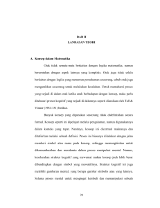 BAB II LANDASAN TEORI A. Konsep dalam Matematika Otak tidak