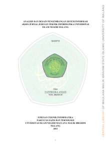 analisis dan desain pengembangan sistem informasi akses jurnal