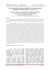 JSIKA Vol. 5, No. 2. Tahun 2016 ISSN 2338-137X