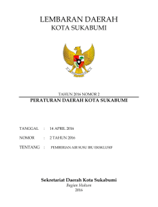 lembaran daerah - JDIH Setjen Kemendagri