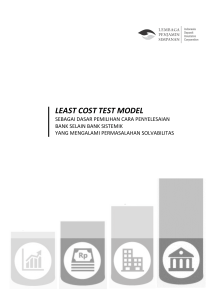 least cost test model - Lembaga Penjamin Simpanan