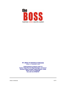 The BOSS - elitser it solutions indonesia