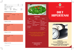 diet hipertensi - Kementerian Kesehatan