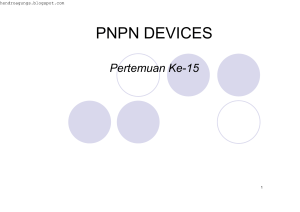 pnpn devices