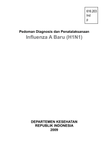 Pedoman Diagnosis dan Penatalaksanaan Influenza A Baru (H1N1