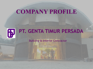 company profile - PT. Genta Timur Persada