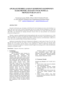 aplikasi pembelajaran komponen-komponen elektronika dasar