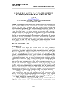 implementasi routing protocol open shortest path first(ospf)