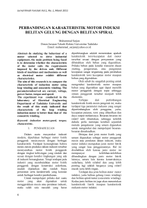 perbandingan karakteristik motor induksi belitan