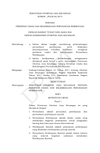 PERATURAN OTORITAS JASA KEUANGAN NOMOR /POJK.05