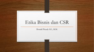 Etika Bisnis dan CSR - Data Dosen UTA45 JAKARTA