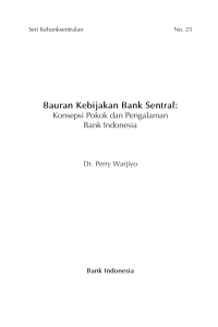 Bauran Kebijakan Bank Sentral