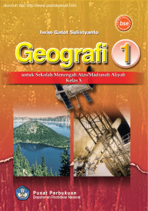 Geografi 1, Iwan Gatot Sulistyanto, 2009