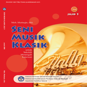 Seni Musik Klasik, Jilid 1, Moh. Muttaqin dkk, 2008