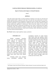 No. 1, 2011 1 DAMPAK IMPOR TERHADAP PRODUKSI
