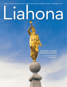 November 2011 Liahona - The Church of Jesus Christ of Latter
