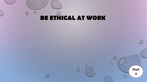 9. Be Ethical at work_Vclass
